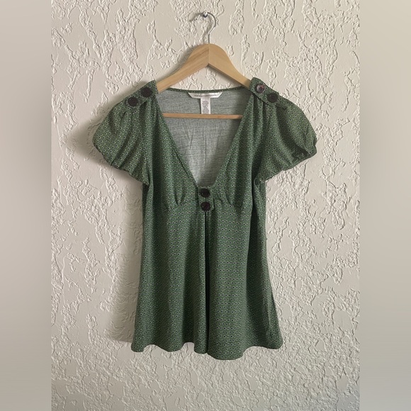 Diane Von Furstenberg Tops - Diane von Furstenberg Green Silk Top Cami - M